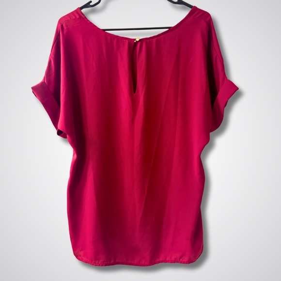 Banana Republic Red Oversized sleeve Blouse - Picture 3 of 3